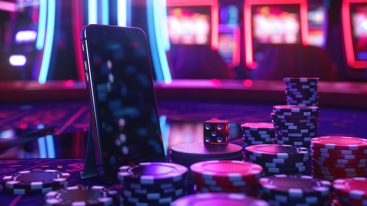 Live dealer casino table with real-time player interaction